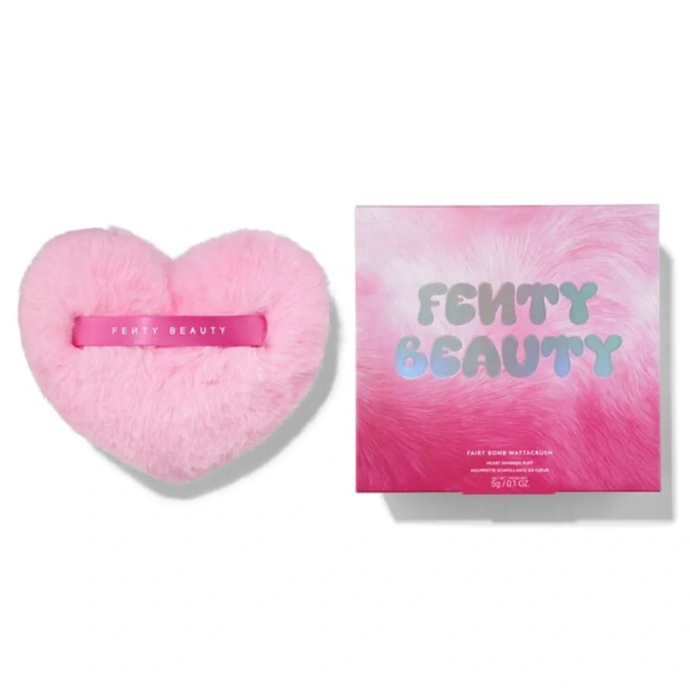 NIB Fenty Beauty WATTACRUSH Shimmer Heart Puff Fairy Bomb